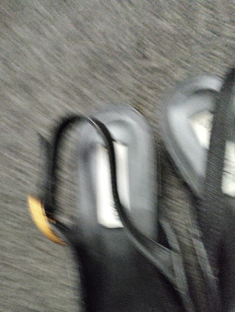 Steve Madden "Darvy" Black Slingback Flats with Gold Buckle - Picture 5 of 11